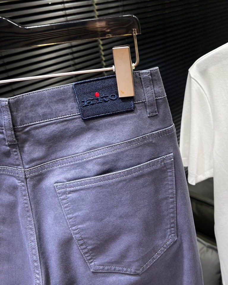 🔥Kiton 【奇顿】2025ss 春夏新品男士经典棉质 直筒版型牛仔裤休闲裤， 高奢内敛低调，轻松驾驭