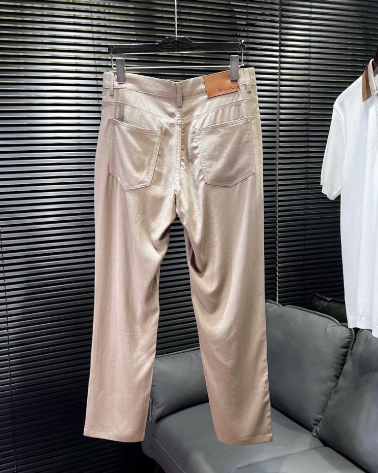 🔥Loro Piana 诺悠翩雅Lss春夏新品休闲裤\n男士亚麻 五口袋长裤， 高奢内敛低调，轻松驾驭不