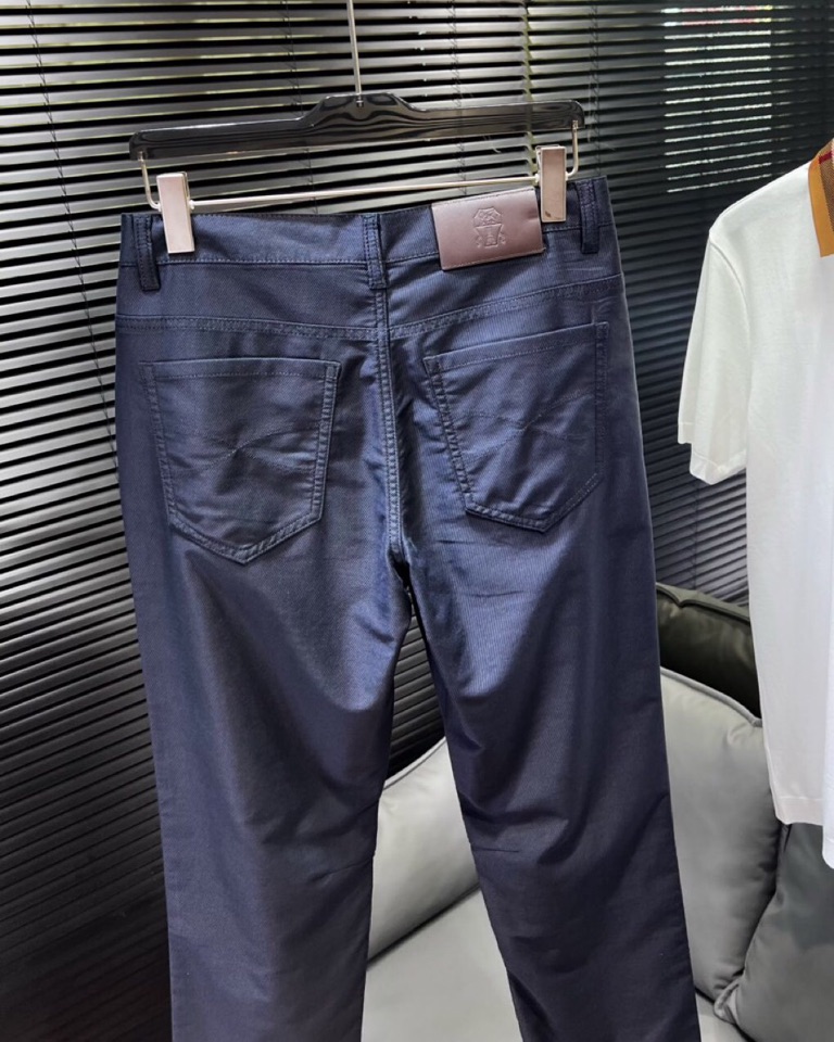 🔥Brunello Cucinelli BC 2025ss 春夏新品\n男士直筒休闲时尚牛仔裤休闲裤， 