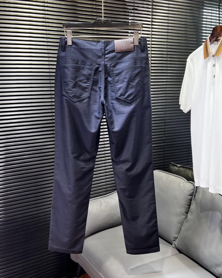 🔥Brunello Cucinelli BC 2025ss 春夏新品\n男士直筒休闲时尚牛仔裤休闲裤， 