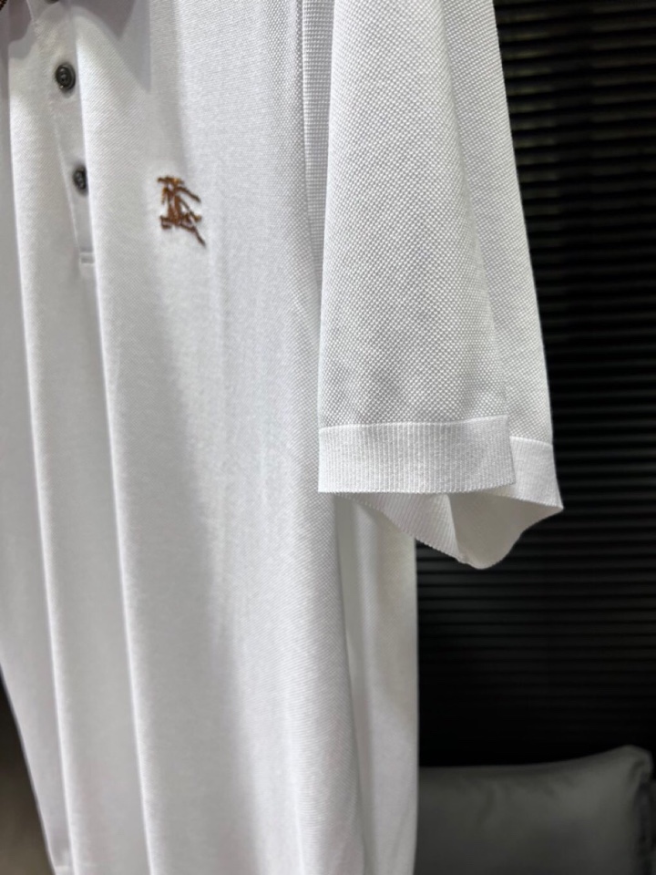 🔥Burberry 巴宝莉2025ss 春夏新品男士棉质 针织短袖翻领T恤POLO衫， 高奢内敛低调，轻