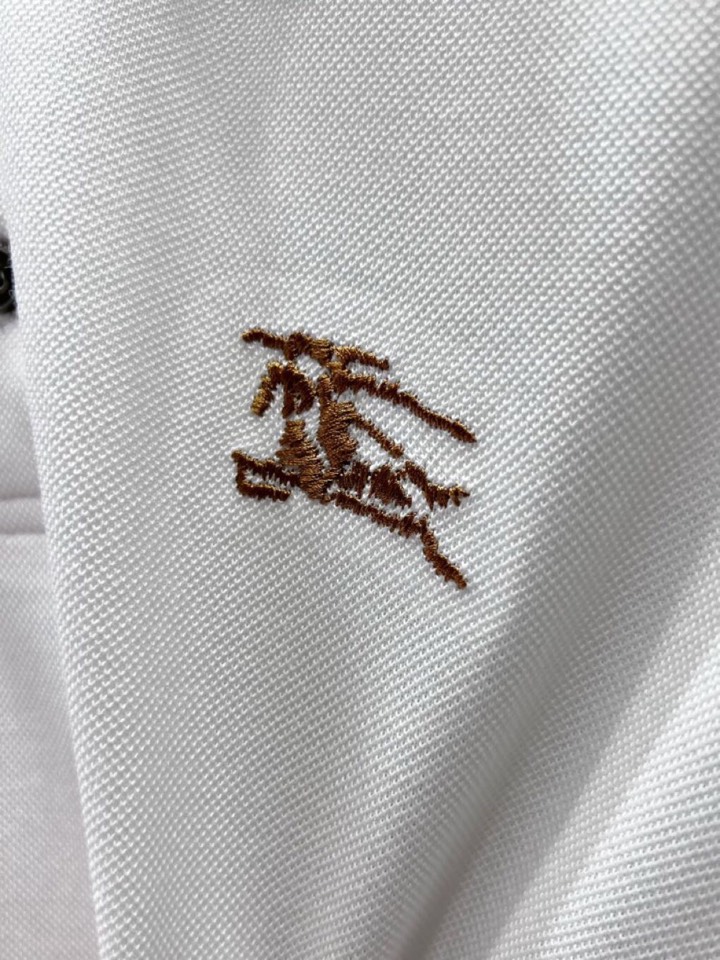 🔥Burberry 巴宝莉2025ss 春夏新品男士棉质 针织短袖翻领T恤POLO衫， 高奢内敛低调，轻