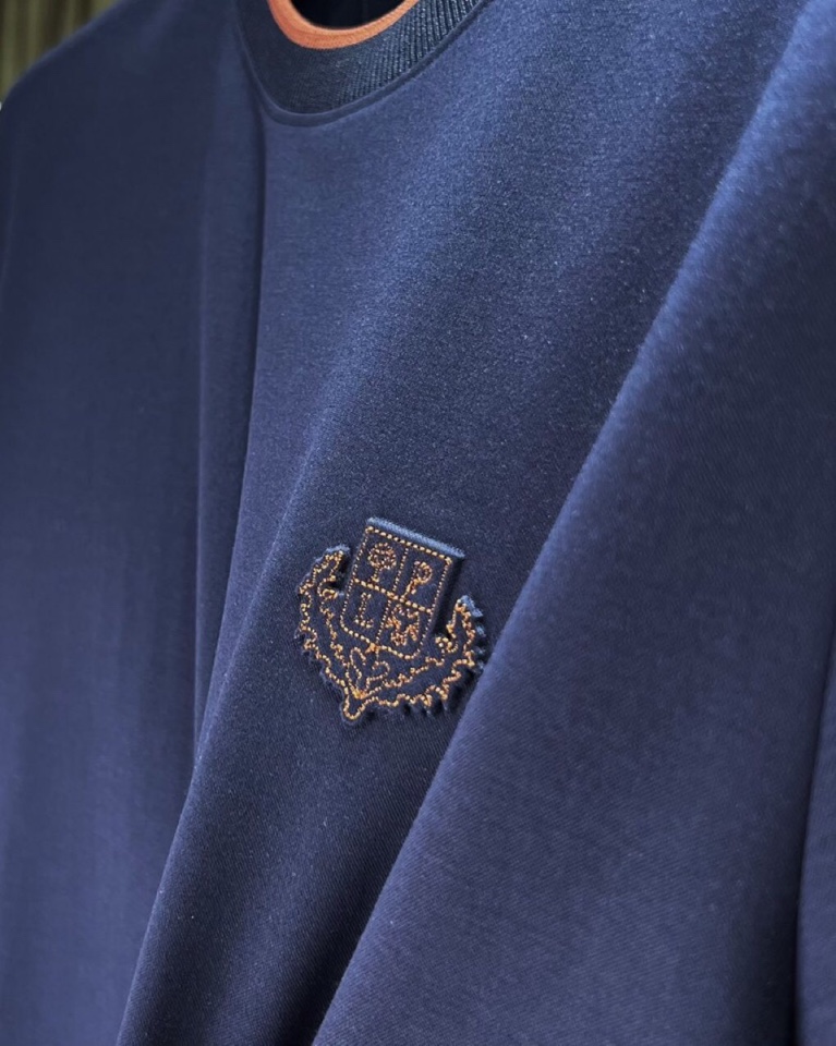 🔥Loro Piana 诺悠翩雅lP。 1995ss 春夏新品\n男士棉质针织短袖圆领T恤衫， 高奢内敛