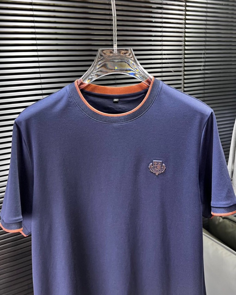 🔥Loro Piana 诺悠翩雅lP。 1995ss 春夏新品\n男士棉质针织短袖圆领T恤衫， 高奢内敛