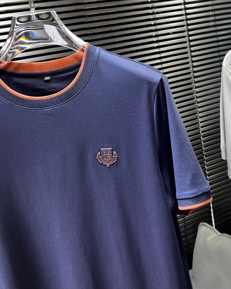 🔥Loro Piana 诺悠翩雅lP。 1995ss 春夏新品\n男士棉质针织短袖圆领T恤衫， 高奢内敛