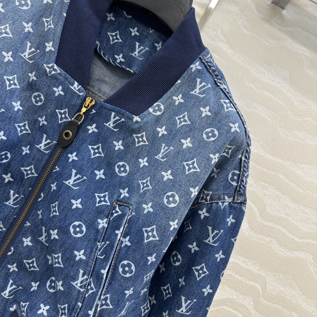 独家首发❤️爆单推荐，时髦精穿搭！MONOGRAM老花牛仔外套！进口纯棉牛仔活性洗水质感超赞！小蛮腰短款