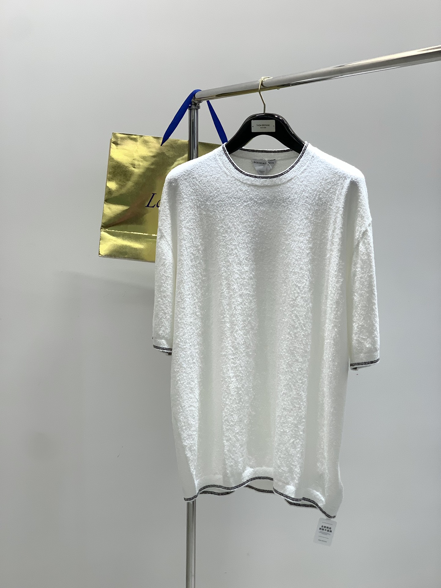 Bottega Veneta House Summer 205 Fashion Circle T-Shirts with Alphabet Logo Embroidery