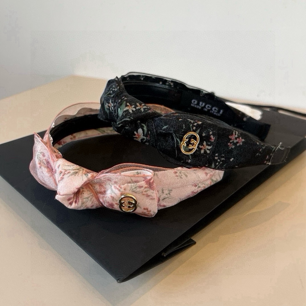 🆕

Gucci古奇 2025新款碎花头箍，蝴蝶结🎀发箍