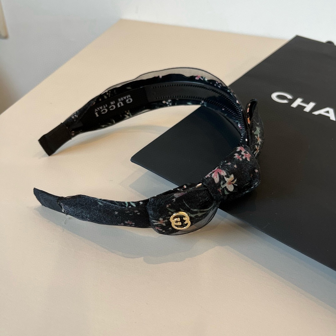🆕

Gucci古奇 2025新款碎花头箍，蝴蝶结🎀发箍