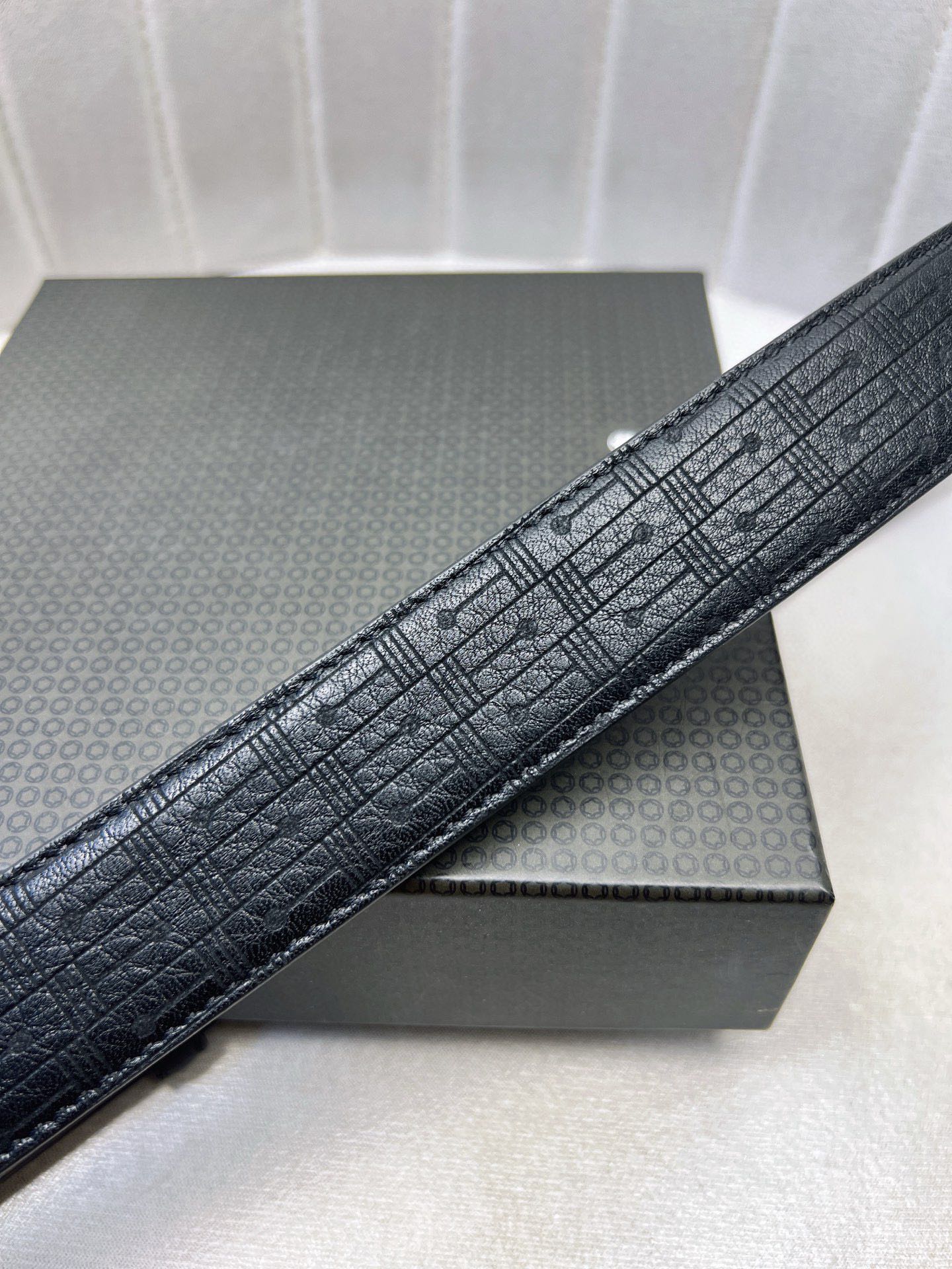 Italian Imported Cattle Belt with Automatic One-Headed Oxen-Skin Stripes - 图片 8