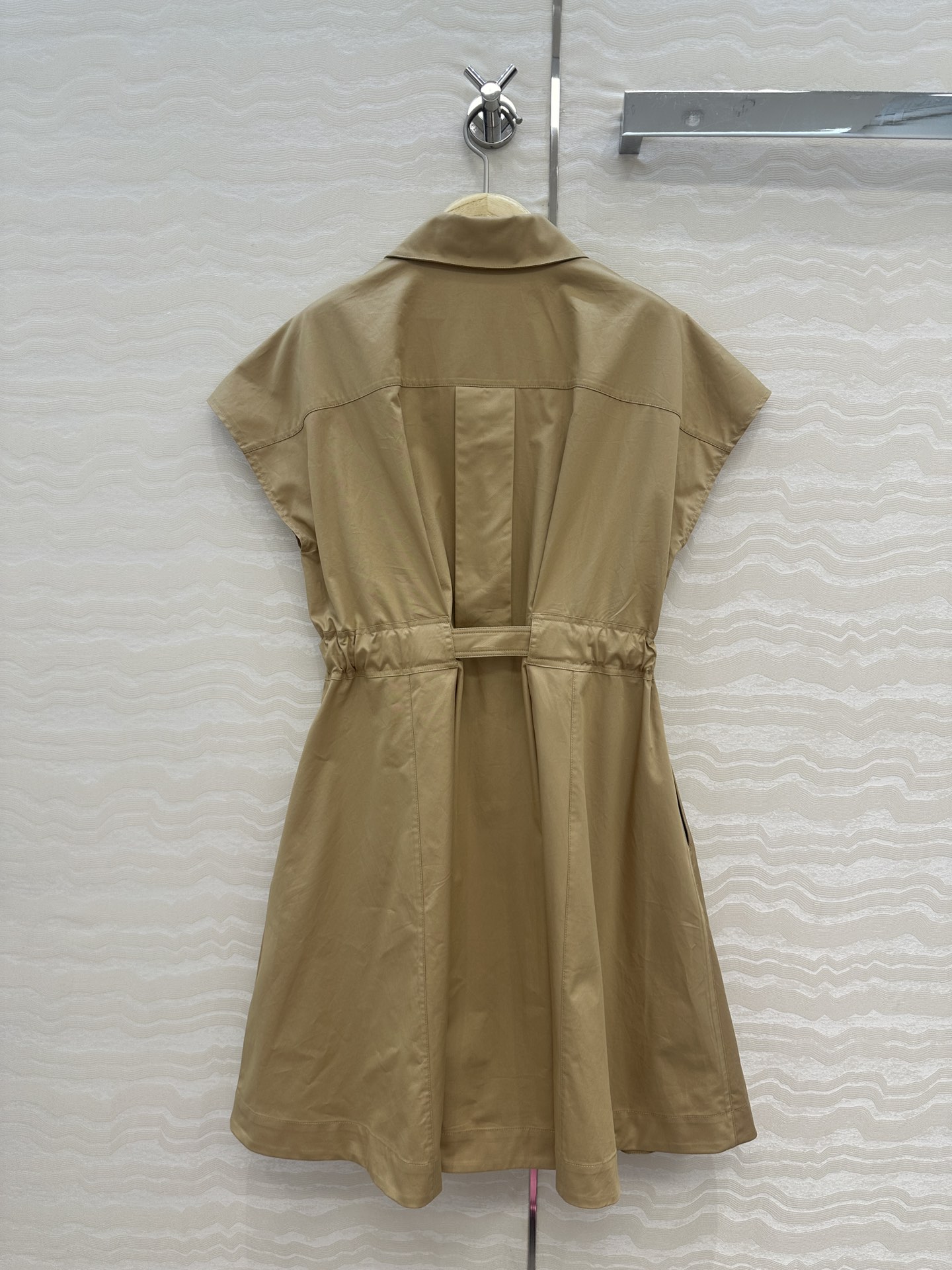 独家首发❤️高端品质missD减龄少女穿搭！气质翻领斜纹棉连衣裙！进口100%纯棉面料质感轻盈细腻，系腰