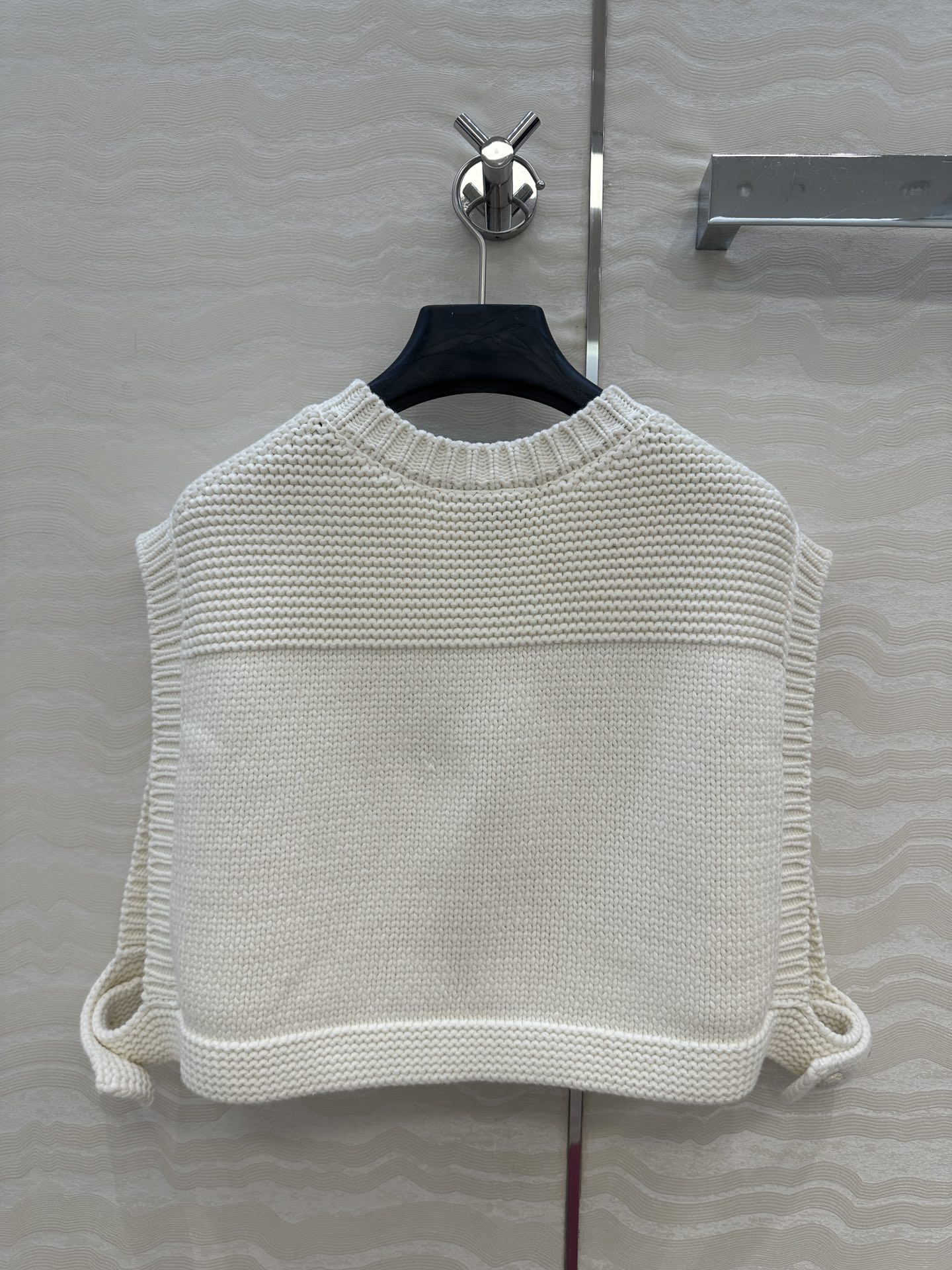 独家首发❤️原单品质Coco女孩25a新品！手摇特种纱工装口袋马甲！经典H小短款双口袋装饰，绝美小仙女白