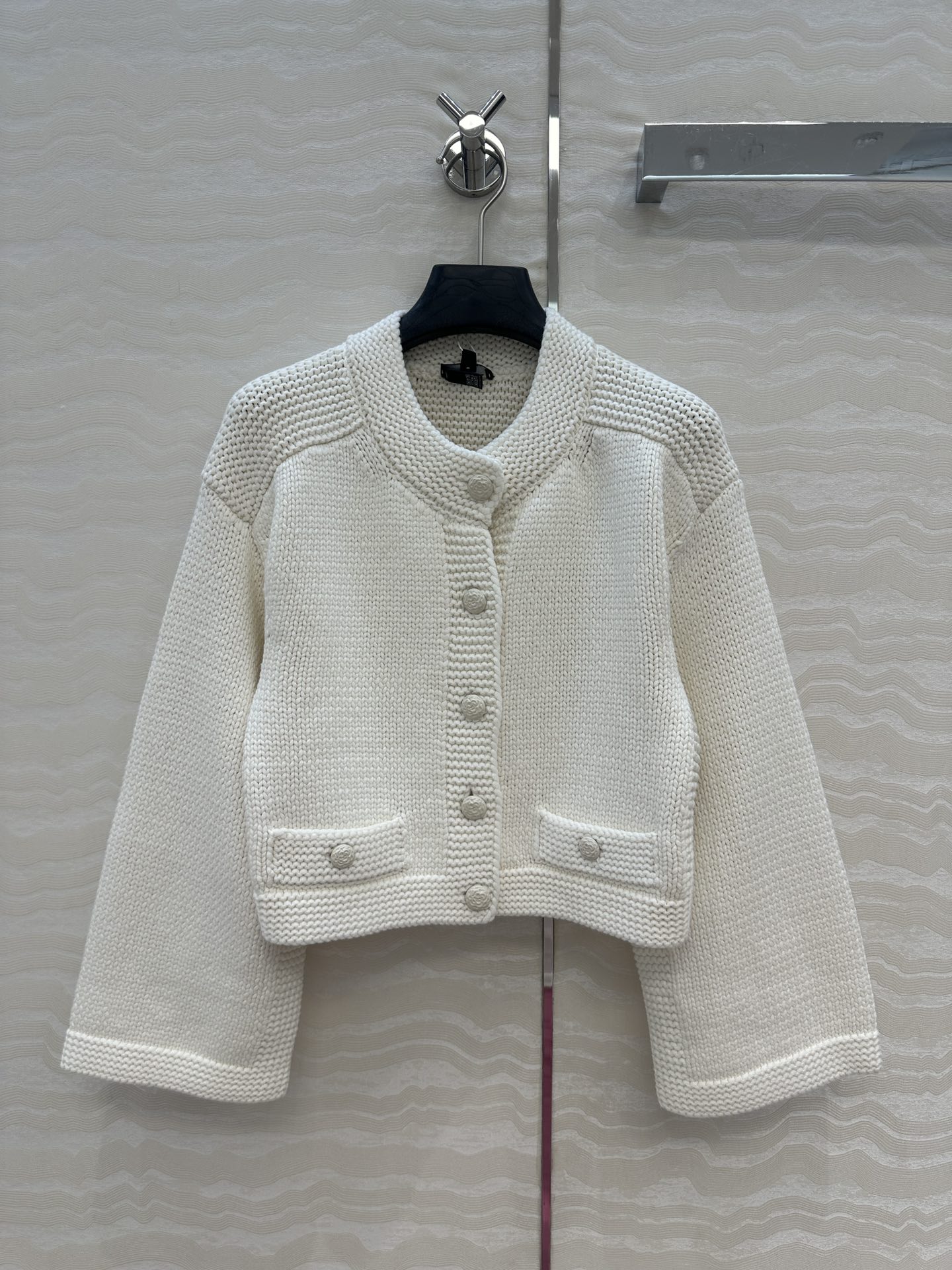 独家首发❤️原单品质Coco女孩25a新品！手摇特种纱中袖小外套！经典H小短款双口袋装饰，绝美小仙女白富