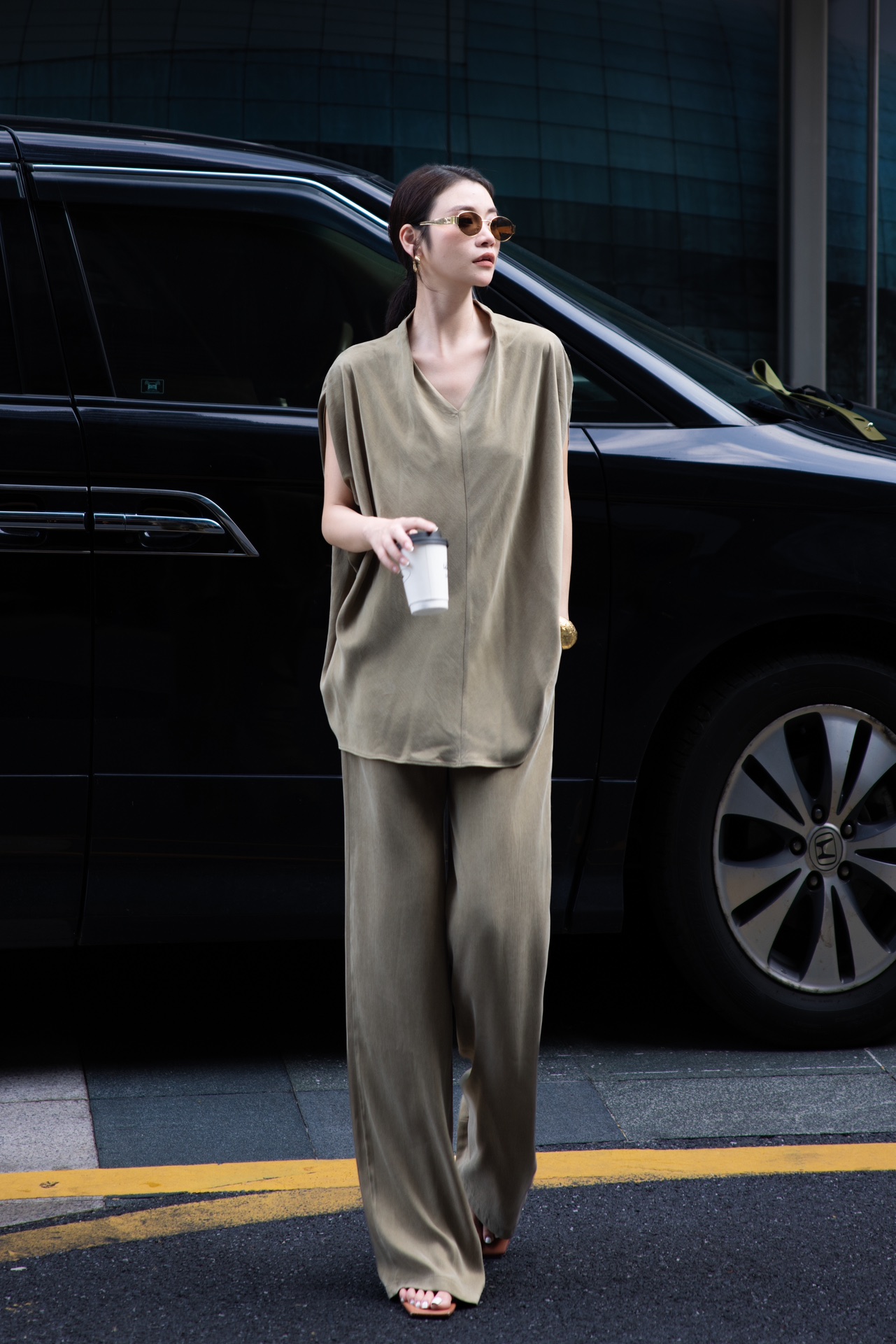 “YSL Women’s Clothes: High Quality, Oceanic Fashion, Lazy Atmosphere, 3 Colors, Sizes SMLXL” - 图片 7