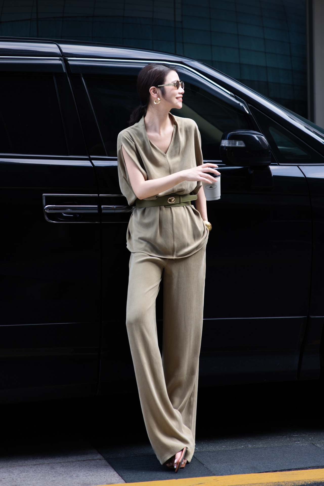 “YSL Women’s Clothes: High Quality, Oceanic Fashion, Lazy Atmosphere, 3 Colors, Sizes SMLXL” - 图片 2