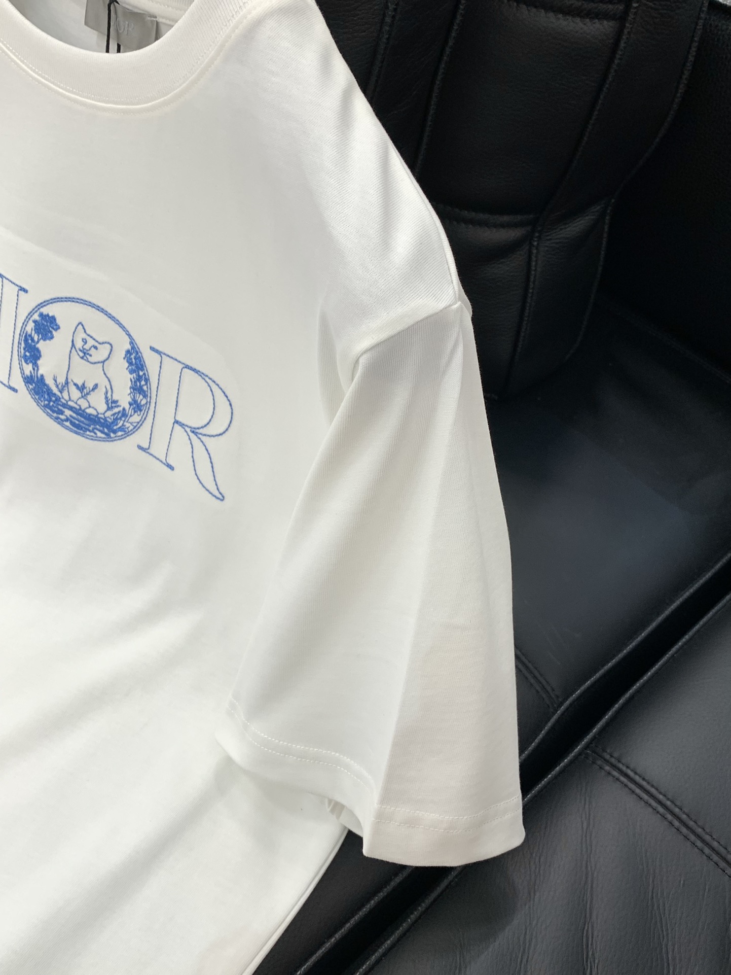 ，Dior 迪奥， 2025夏季新品，专柜同步有售，简约时尚休闲圆领短袖T恤，原版进口面料，舒适透气，顶