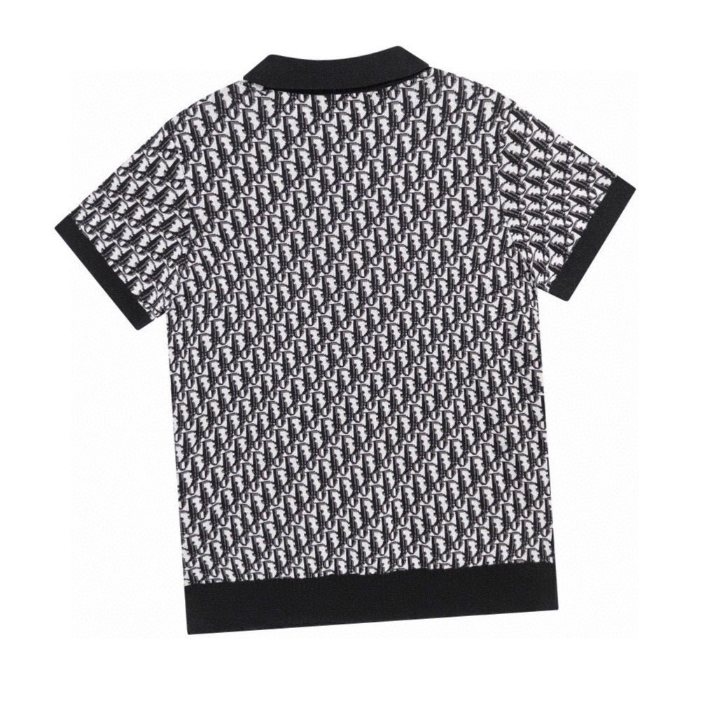 迪奥/Dior 春夏新款 满印字母提花针织短袖polo衫-莆田鞋,莆田鞋货源,高仿鞋,高仿鞋货源,安福档口,莆田高仿鞋,莆田鞋批发,高仿鞋批发,莆田高仿运动鞋,高仿运动鞋,莆田运动鞋 迪奥/Dior 春夏新款 满印字母提花针织短袖polo衫