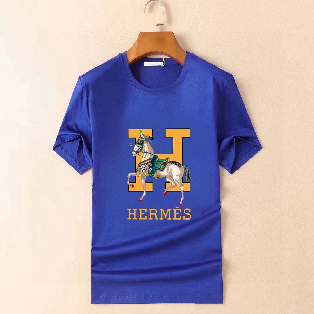 Hermès 品牌【HERMES 爱马仕】(胖子福音) 男士休闲短袖T恤 2025春夏新品