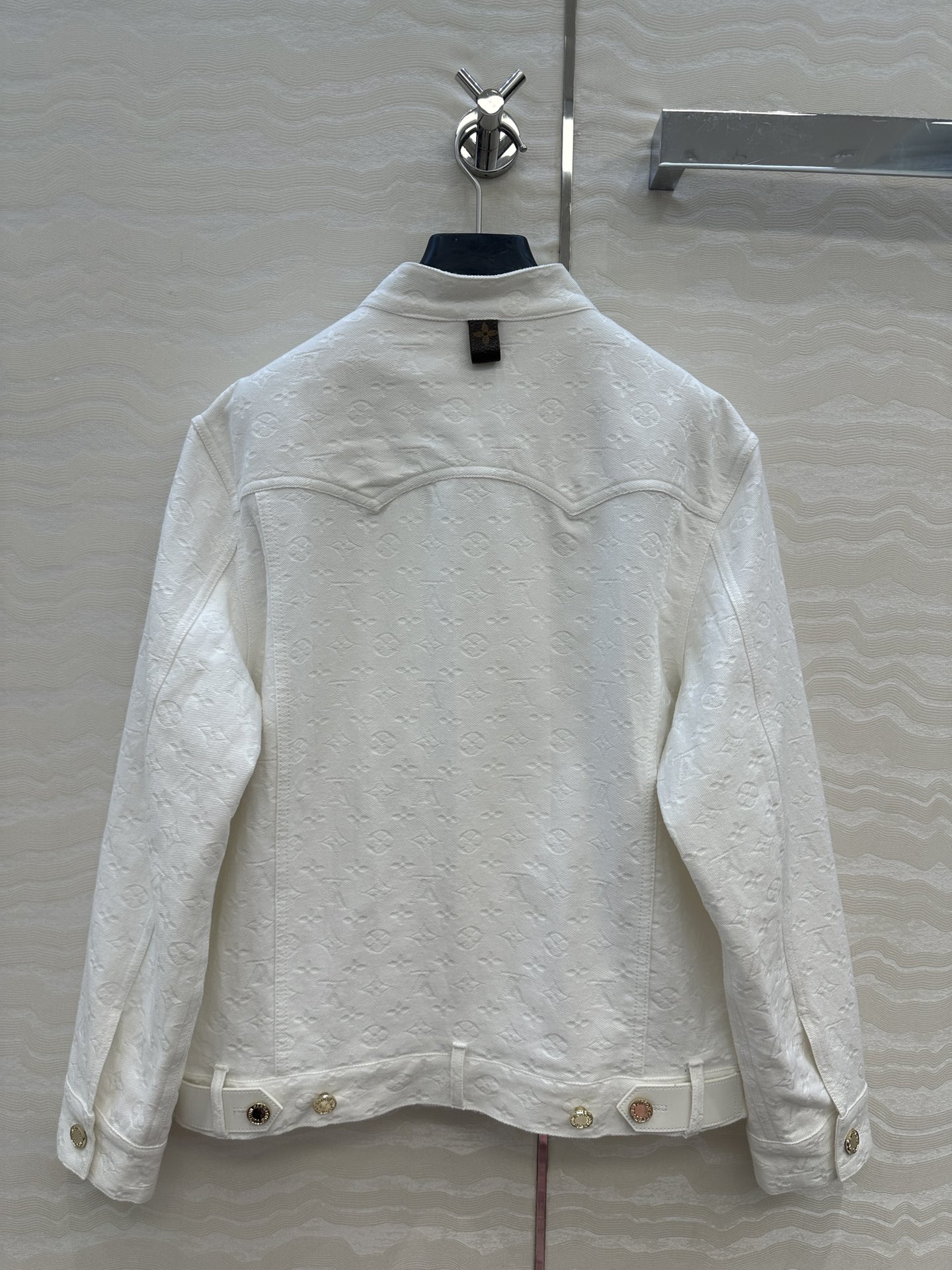 独家首发❤️ 爆单推荐，L25s春夏新品SProty系列，白色MONOGRAM老花logo牛仔夹克外套！