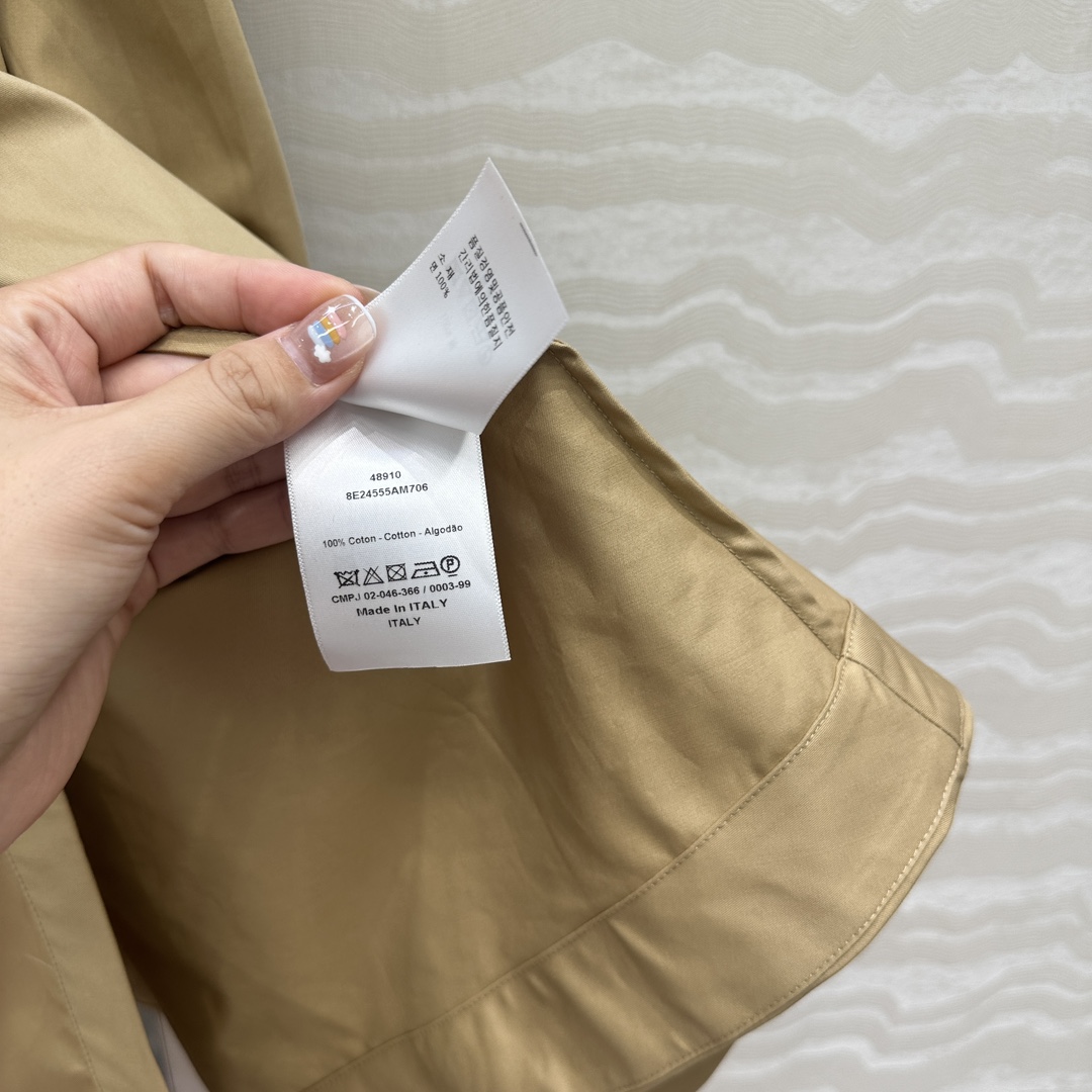 独家首发❤️高端品质missD减龄少女穿搭！气质翻领斜纹棉连衣裙！进口100%纯棉面料质感轻盈细腻，系腰