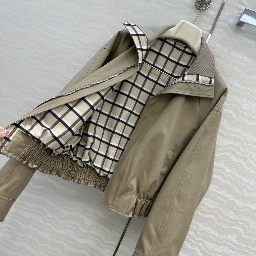 独家首发💕高端原单品质，BV长期主义。巴恩风时髦穿搭！25s早秋新品夹克外套！定制进口高支斜纹棉面料挺阔