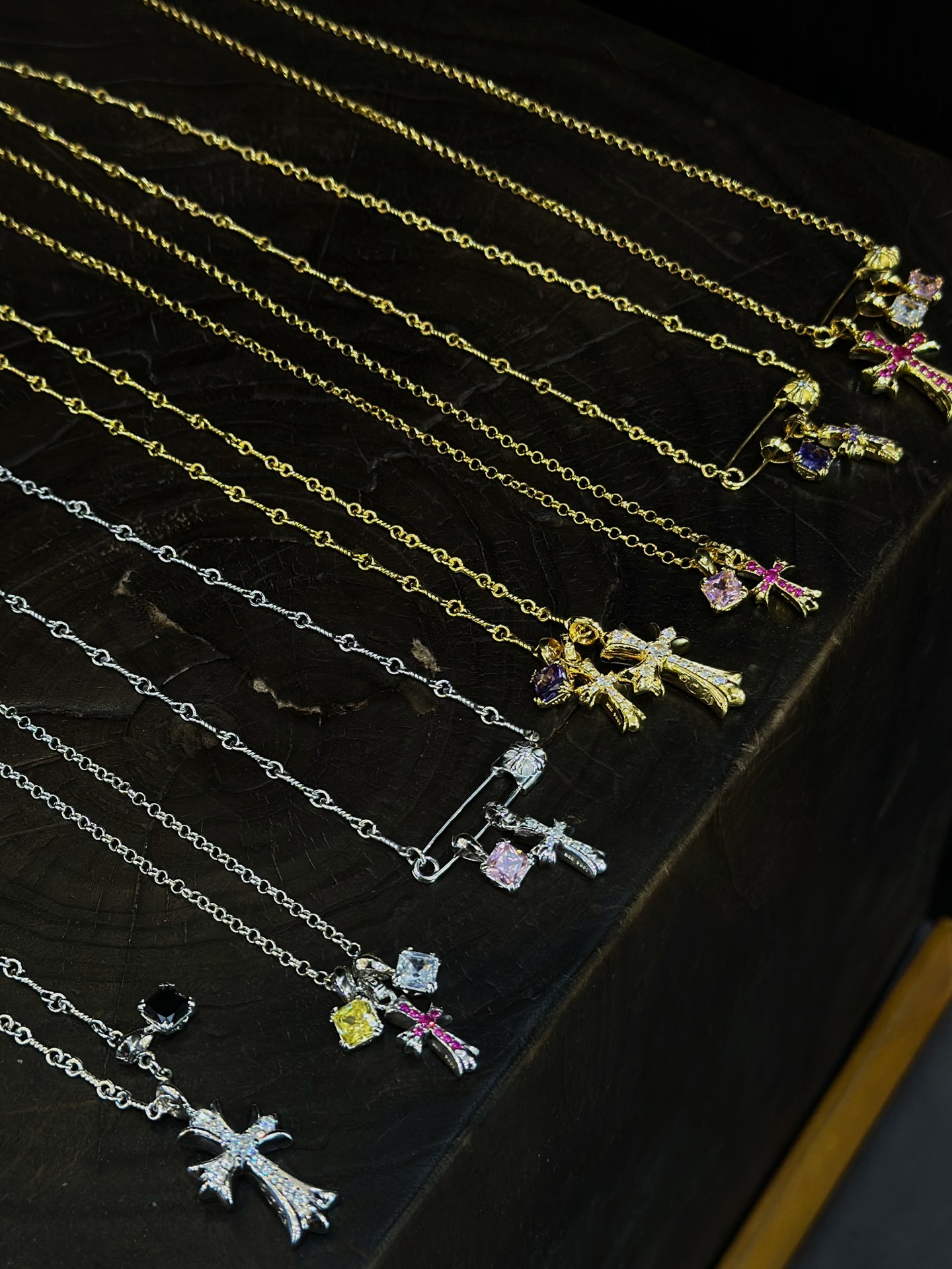 Chrome Hearts 𝐂𝐡𝐫𝐨𝐦𝐞 𝐡𝐞𝐚𝐫𝐭𝐬 克罗心 新搭配组合项链