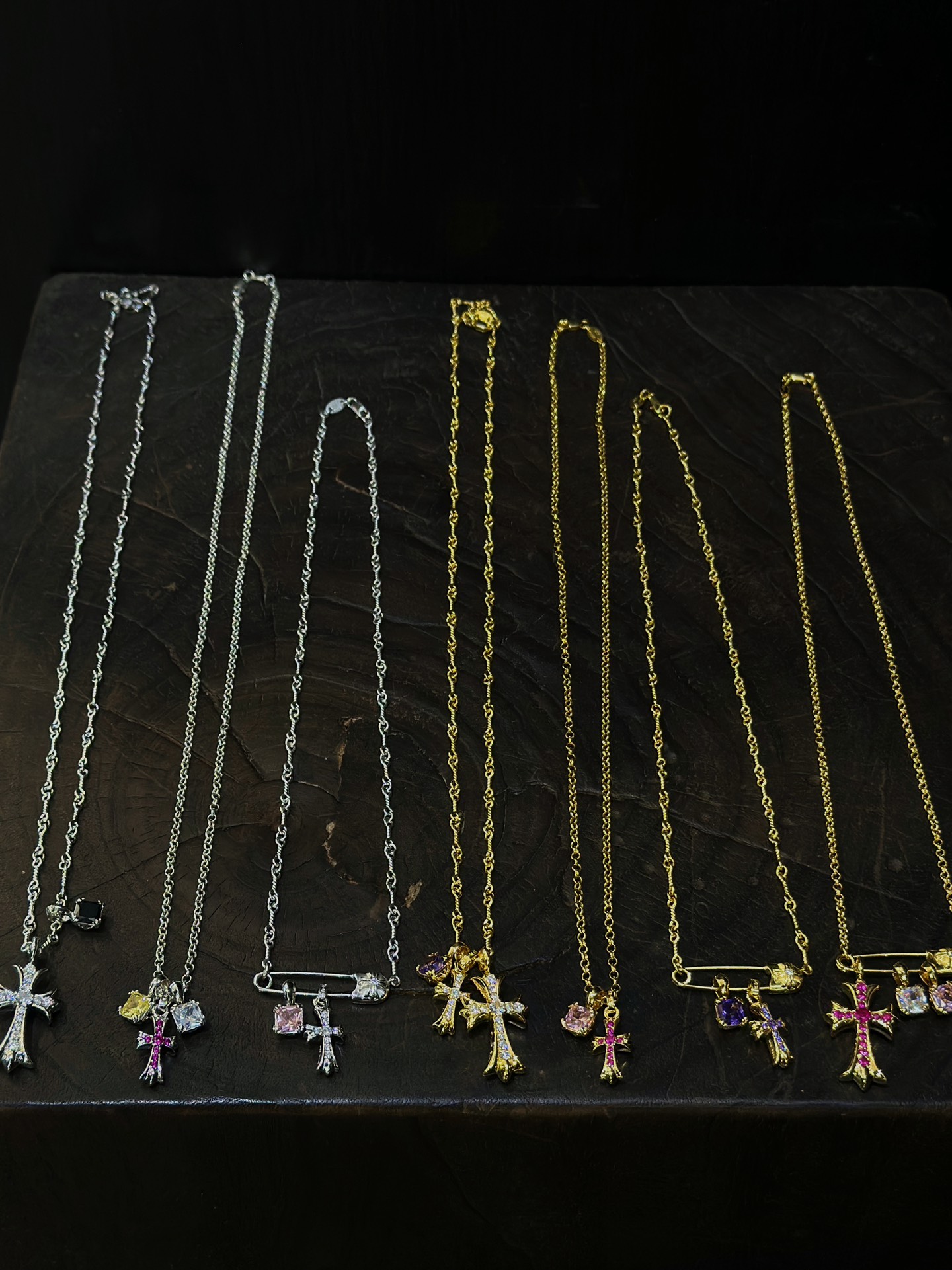Chrome Hearts 𝐂𝐡𝐫𝐨𝐦𝐞 𝐡𝐞𝐚𝐫𝐭𝐬 克罗心 新搭配组合项链