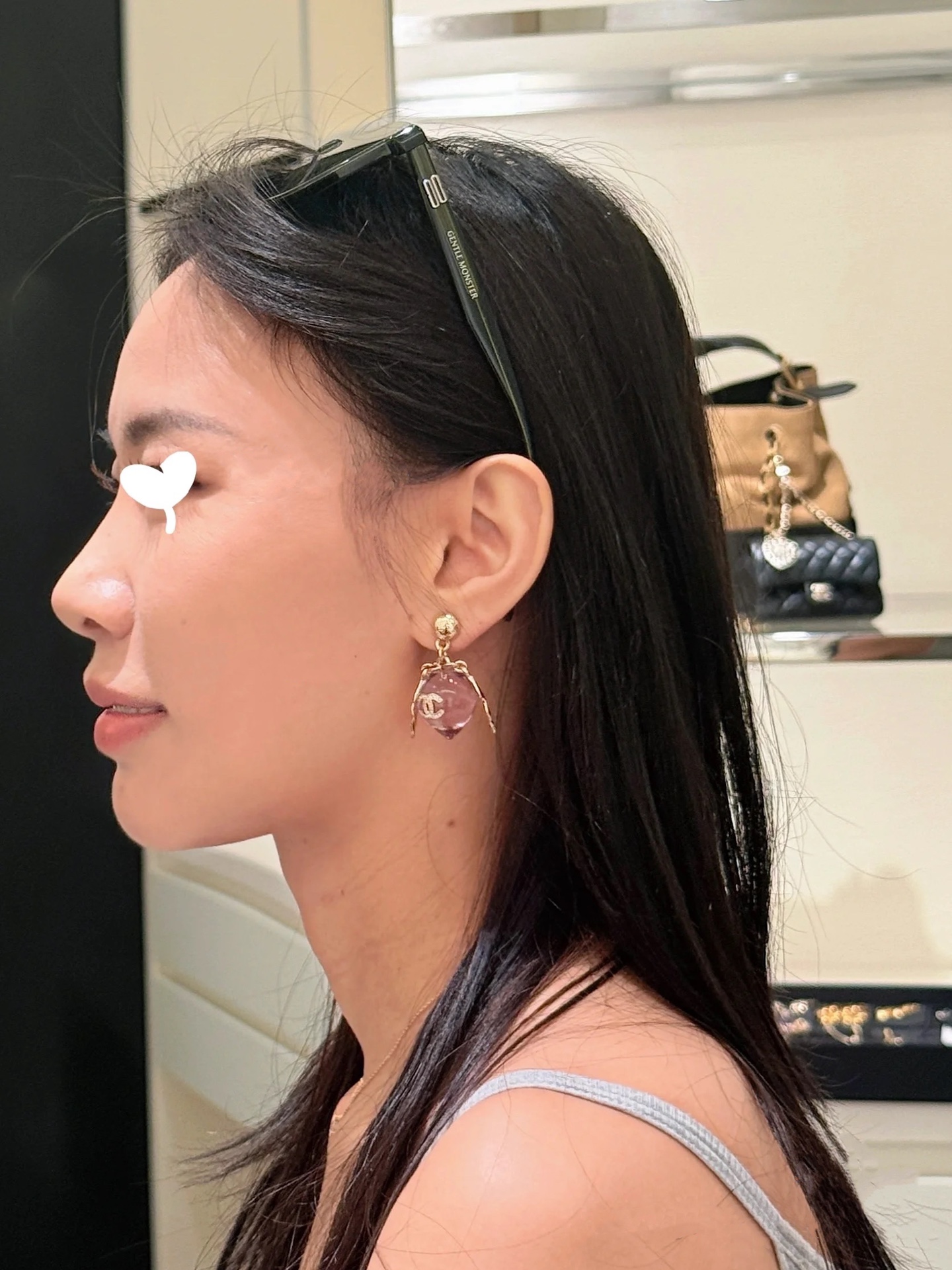 【今日新款】编码E3117   
🛍香奈儿耳钉热销🔥爆上新🆕🆕🆕
😎CHAN 25  水蜜桃满钻双Ｃ耳钉