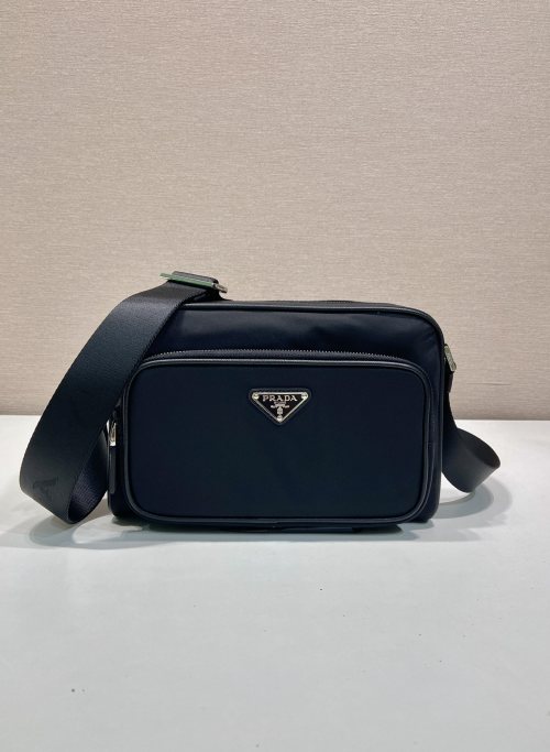 Prada Re-Nylon and Saffiano Leather Shoulder Bag - 2VH190 1 Prada Re-Nylon and Saffiano Leather Shoulder Bag - 2VH190