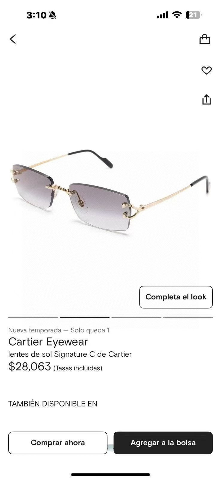  ‼️Cartie* 
MODEL：CT0550S 
SIZE 56口18-140