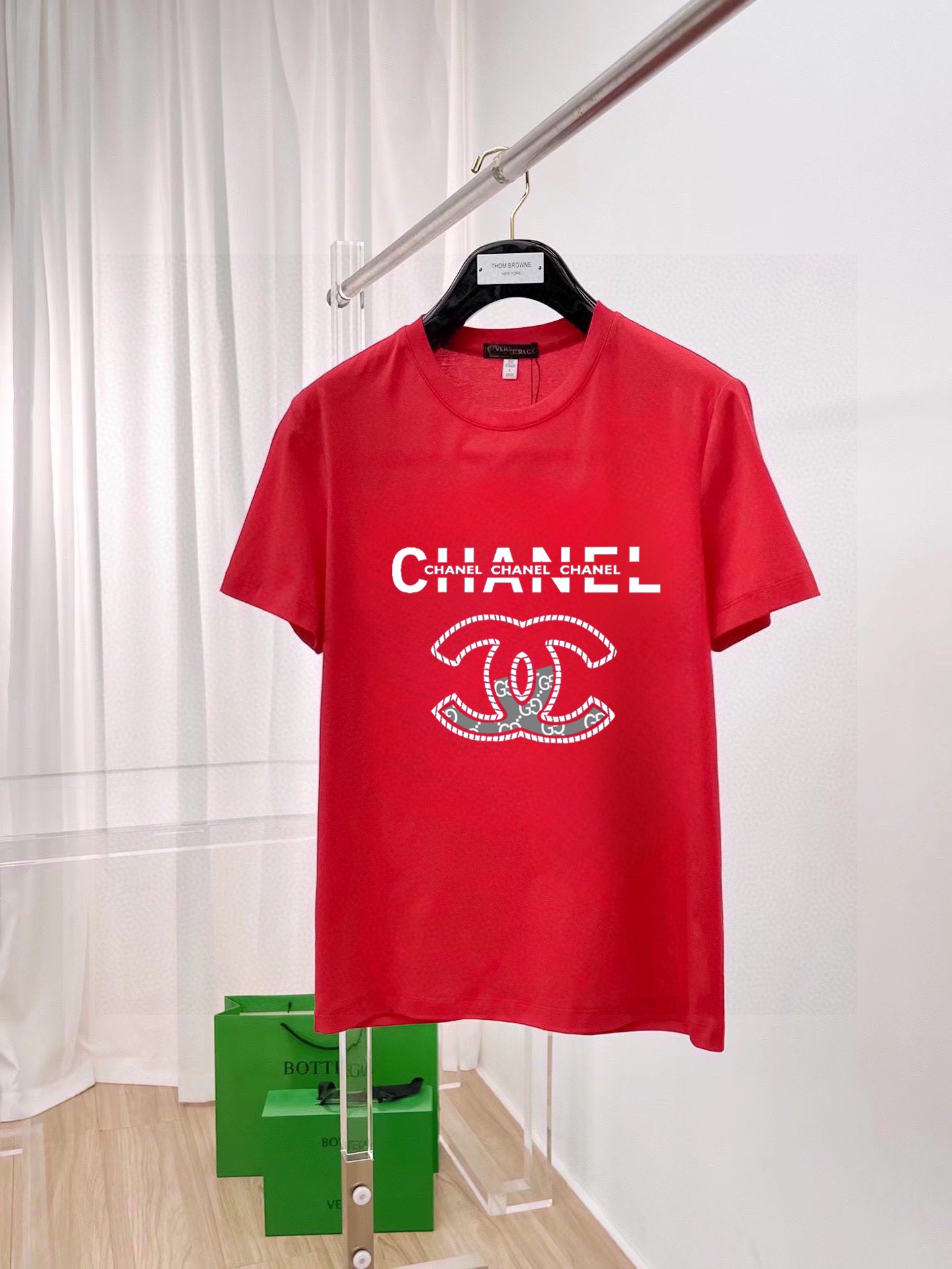 Chanel 品牌【CHANEL香奈儿 】(胖子福音) 男士休闲短袖T恤 2025春夏新品