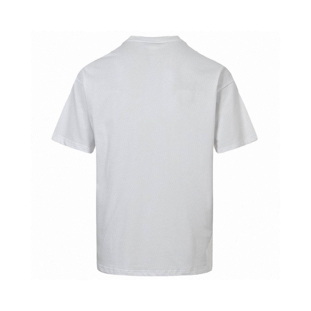 普拉达/Prada 夏季新款 经典红色胶条圆领短袖T恤 黑色/白色