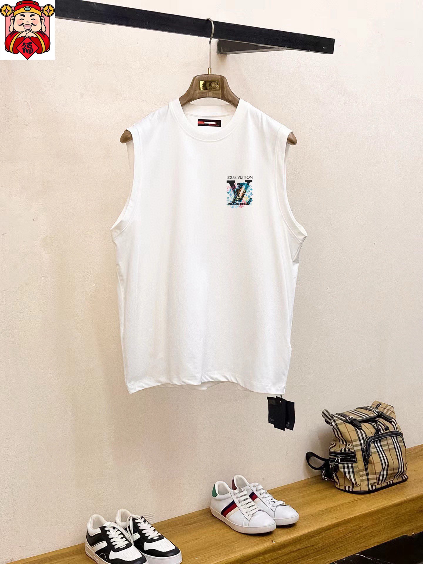 Louis Vuitton 品牌【LV路易威登】2025夏季新品背心T袖 简约款式 任何人都可以轻松驾驶 进口定制丝光棉面料 手软舒适有型 吸汗透气