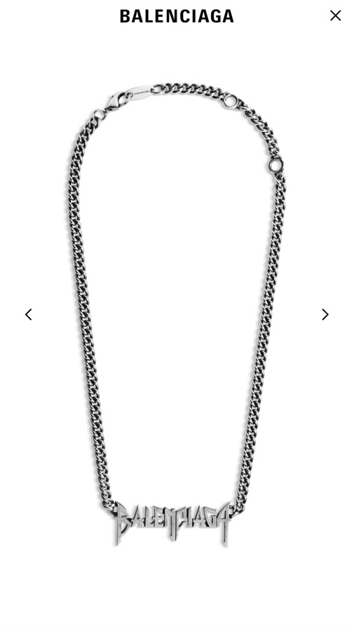 【】原单货🔹🔹新品 巴黎世家 项链Balenciaga 做旧款🔹专柜一致 黄铜材质 古金电镀 火爆款出货