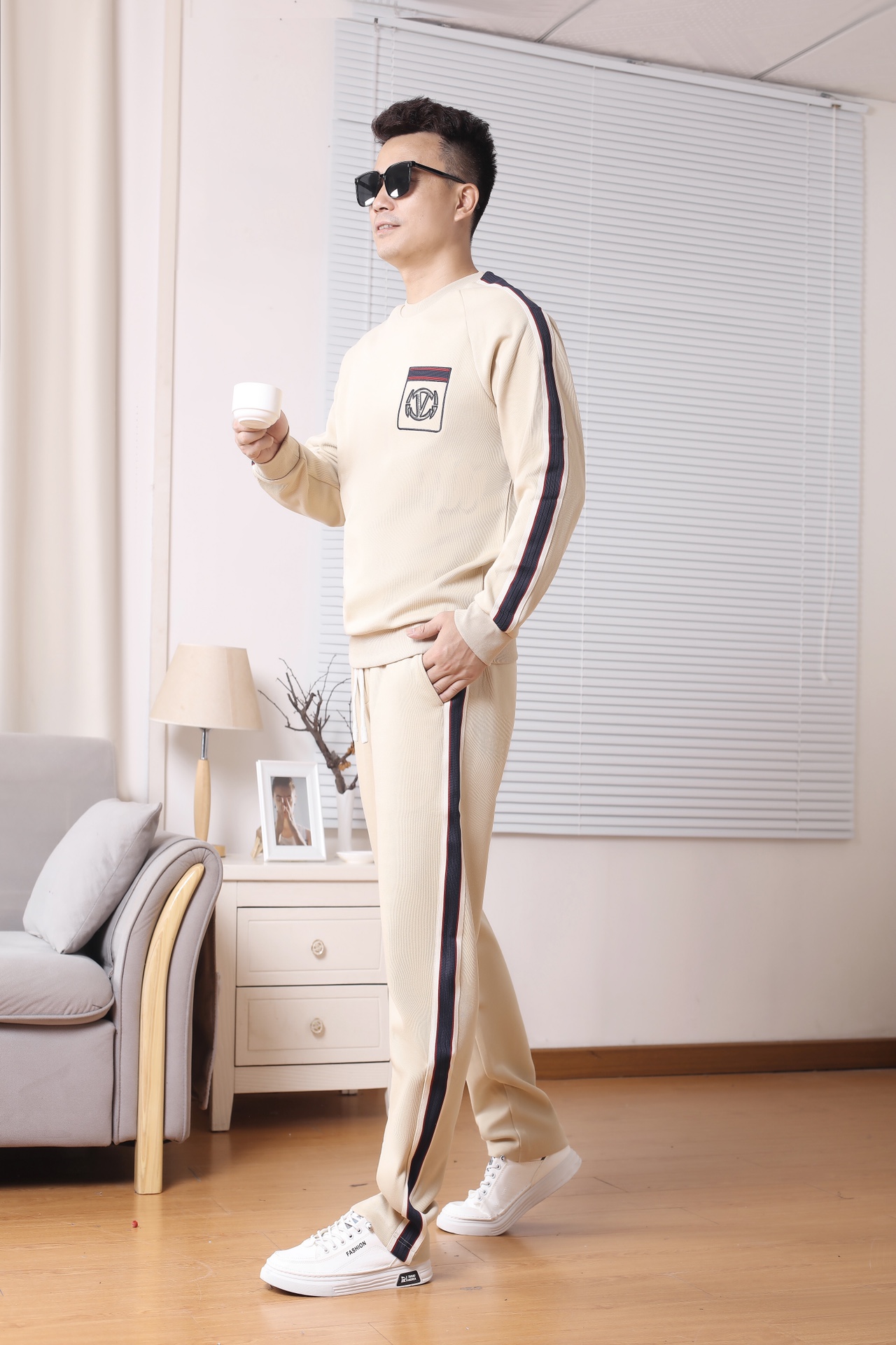 Valentino VLTN Embroidered Cotton Leisure Suit for Fall & Winter Collection.