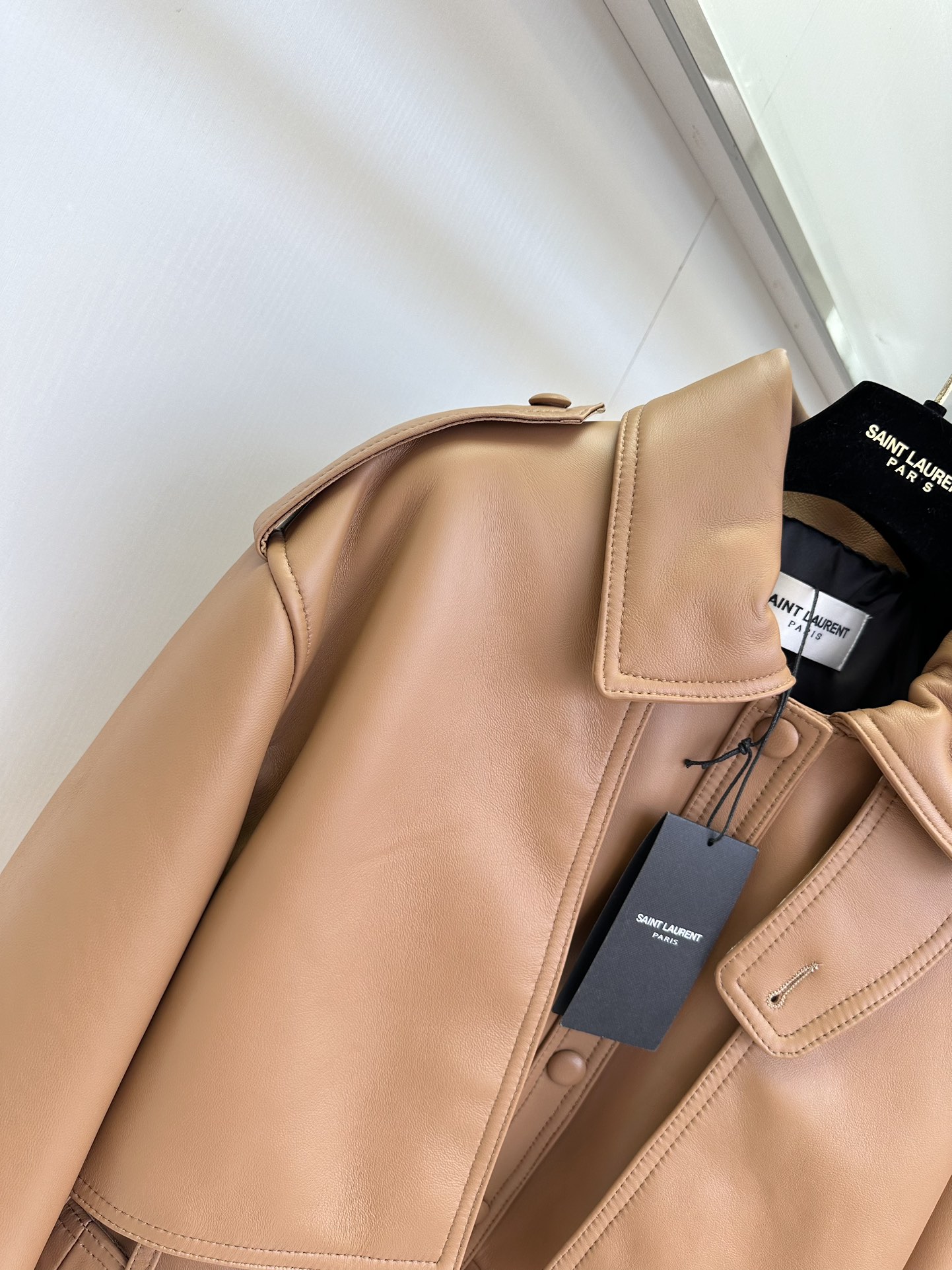 Women's Lambskin Leather Jacket - Utility Style with Belted Waist 6 i1752303764 5973 4