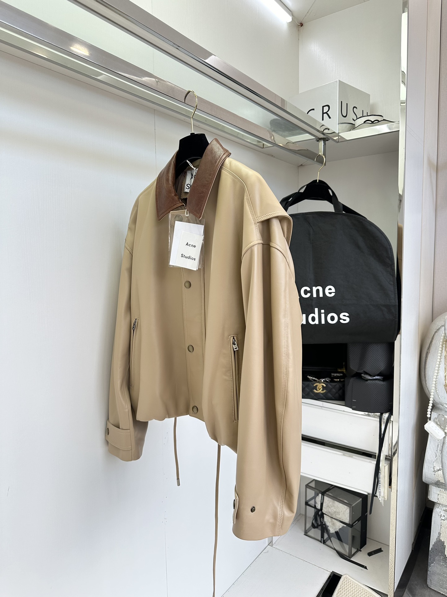 Acne Studios Inspired Sheepskin Leather Jacket - Vintage Workwear Style 4 i1752303900 2447 2