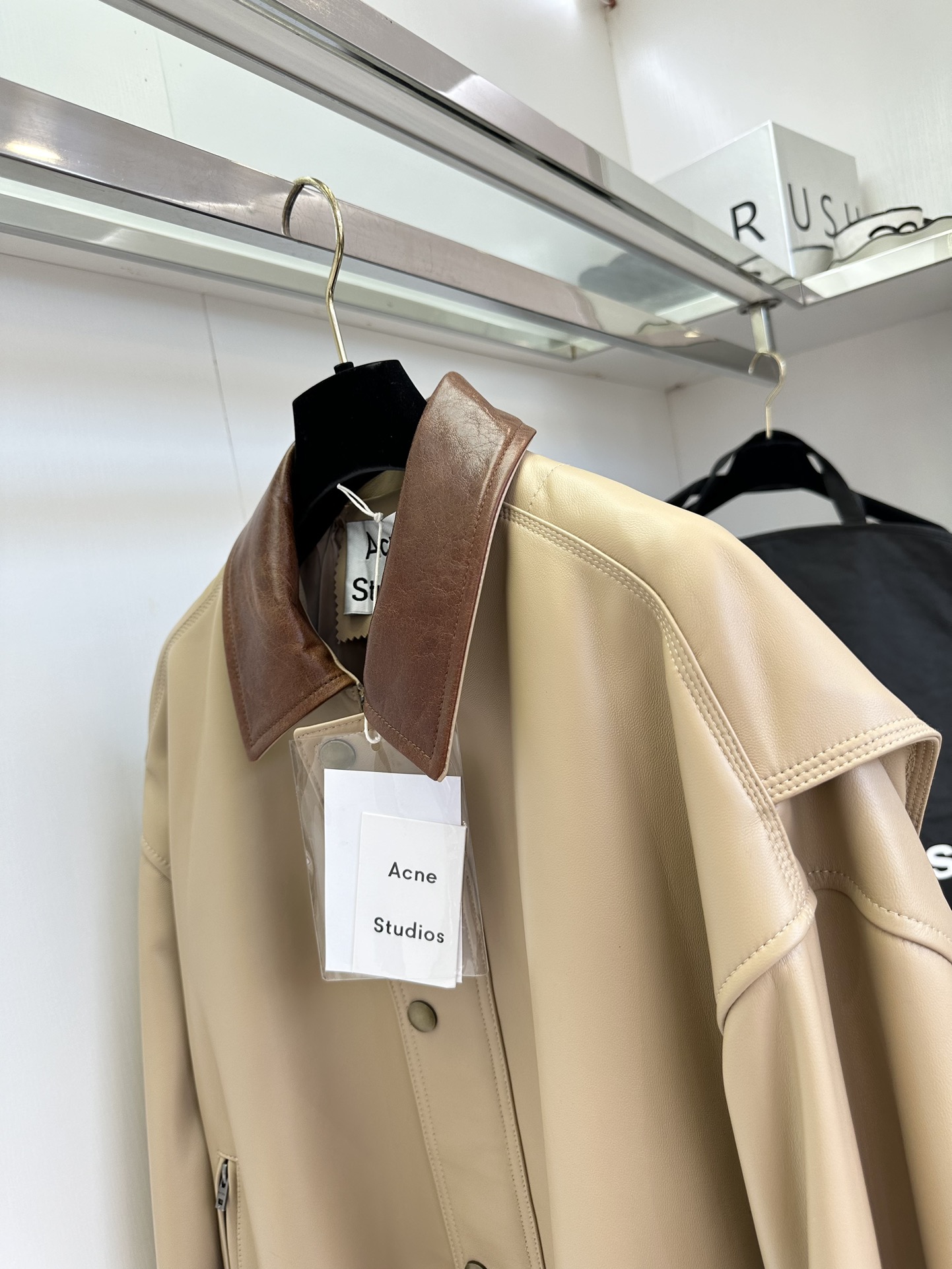Acne Studios Inspired Sheepskin Leather Jacket - Vintage Workwear Style 6 i1752303900 5745 4