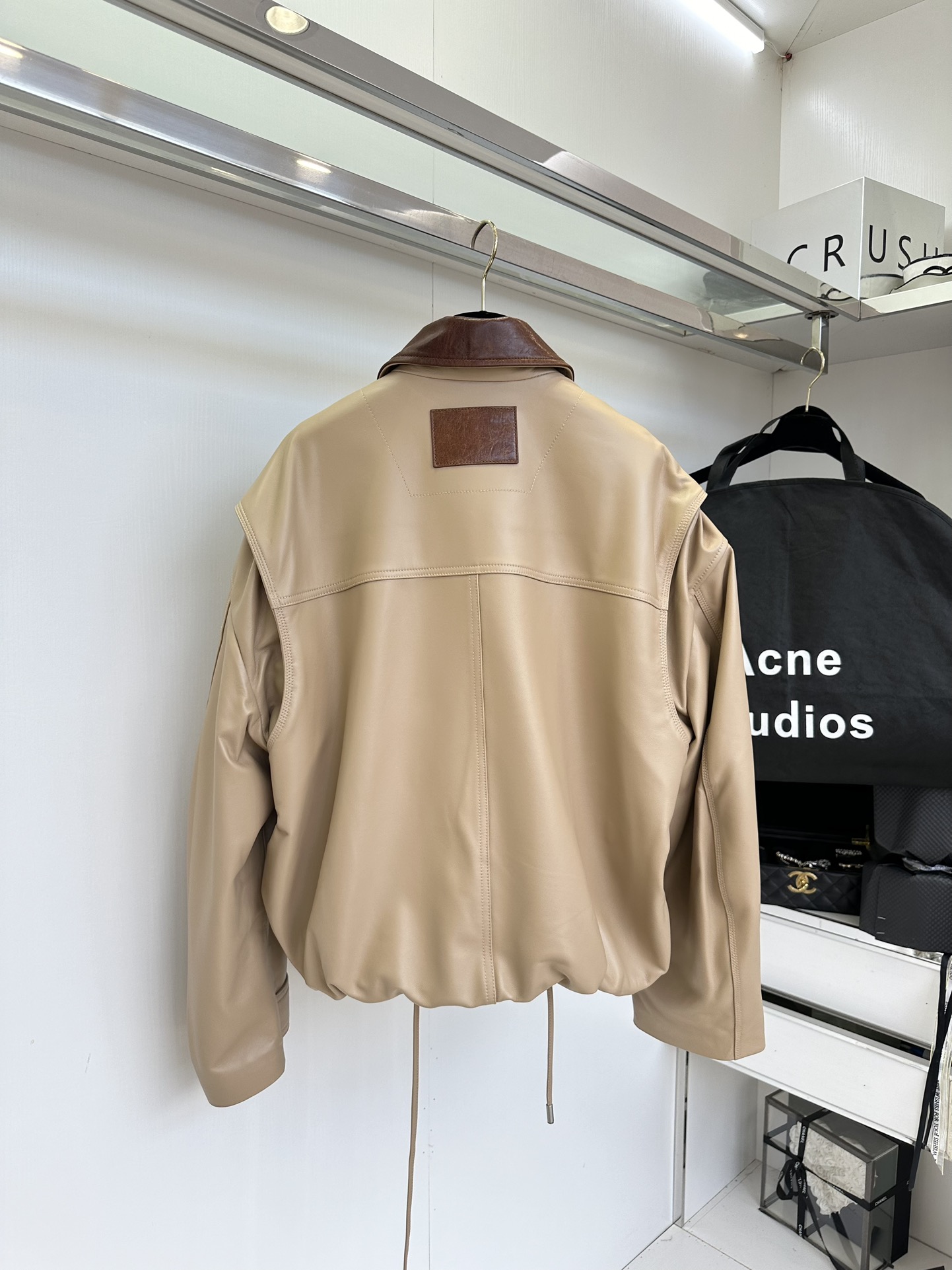 Acne Studios Inspired Sheepskin Leather Jacket - Vintage Workwear Style 3 i1752303900 7501 1