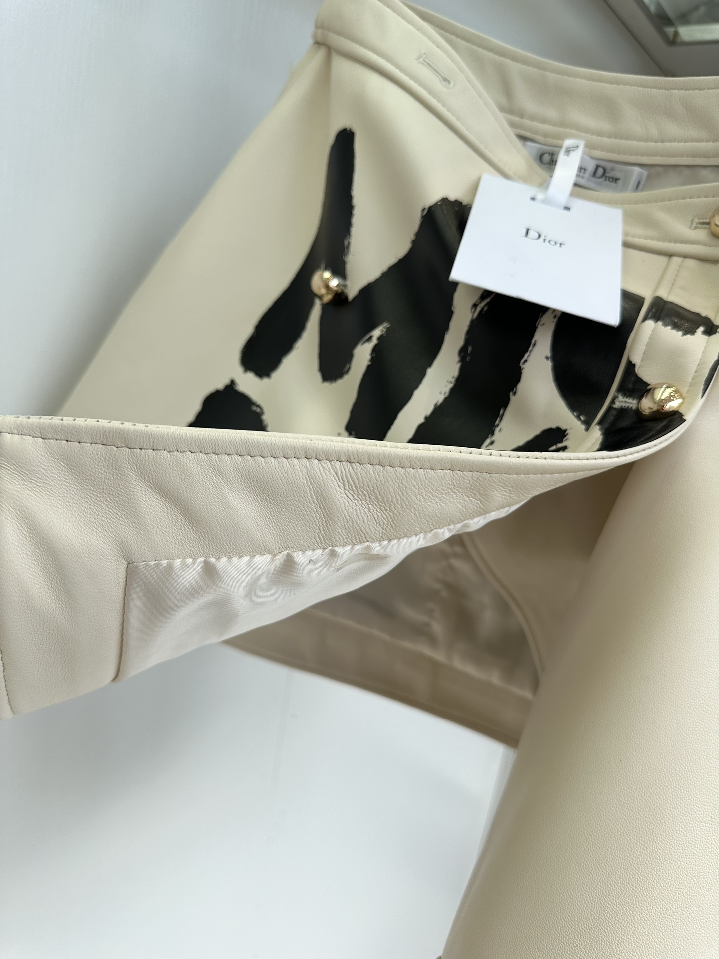 Miss Dior Graffiti Print A-Line Lambskin Skirt - Chic & Elegant 9 i1752304363 4162 7