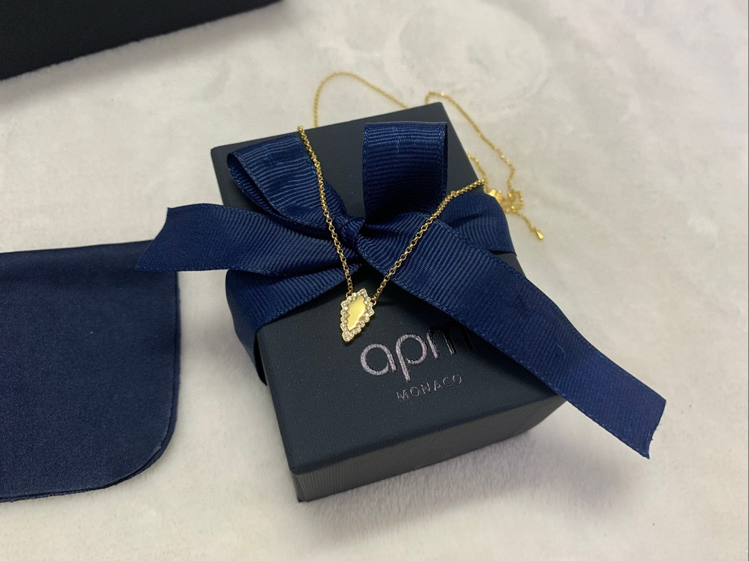  APm Monaco Éclat可调节项链密镶细节感高级设计饰品礼物. 