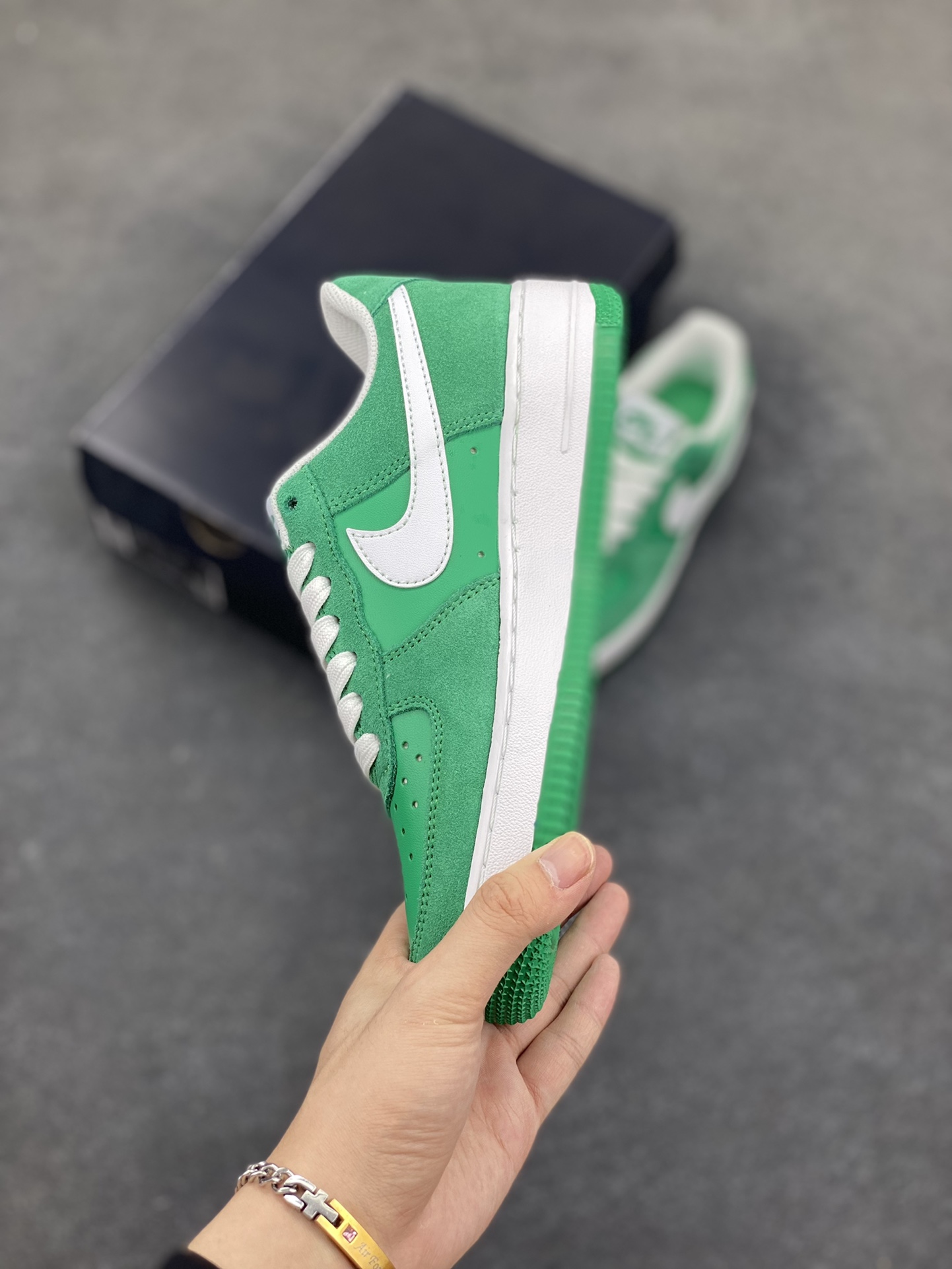 图片[3]-Air Force 1 Low 绿白勾 原楦头原纸板 打造纯正空军版型 #专注外贸渠道 全掌内置蜂窝气垫 #原盒配件 原厂中底钢印、拉帮完美 货号：IB6388-300 尺码：36 36.5 37.5 38 38.5 39 40 40.5 41 42 42.5 43 44 44.5 45-选品中心