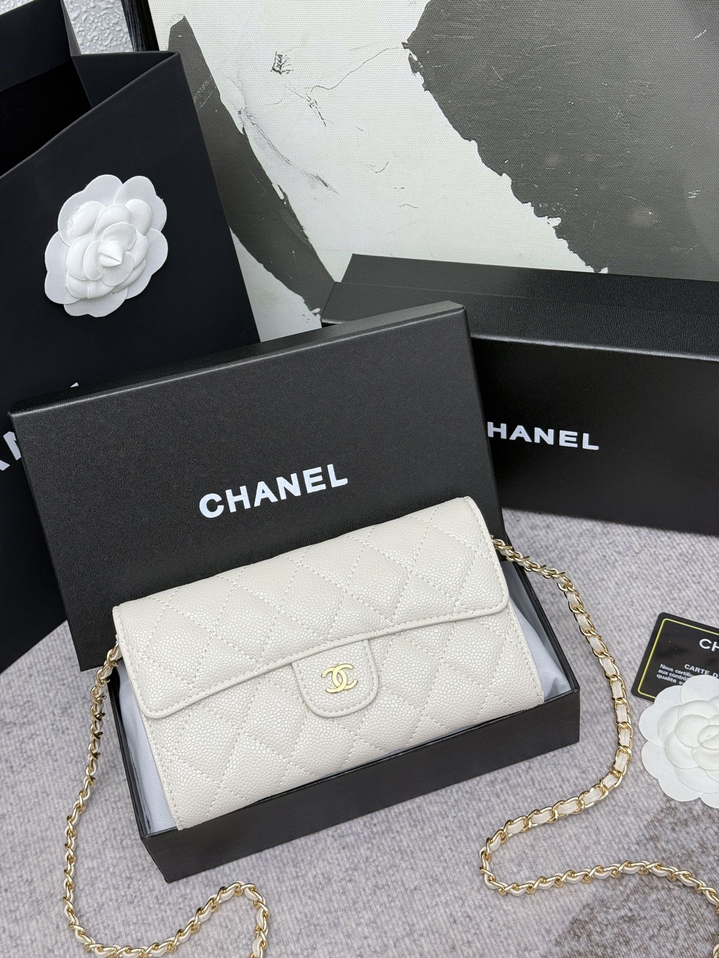 CHANEL 经典CF長款チェーンショルダーバッグ - 大容量でスタイリッシュ
