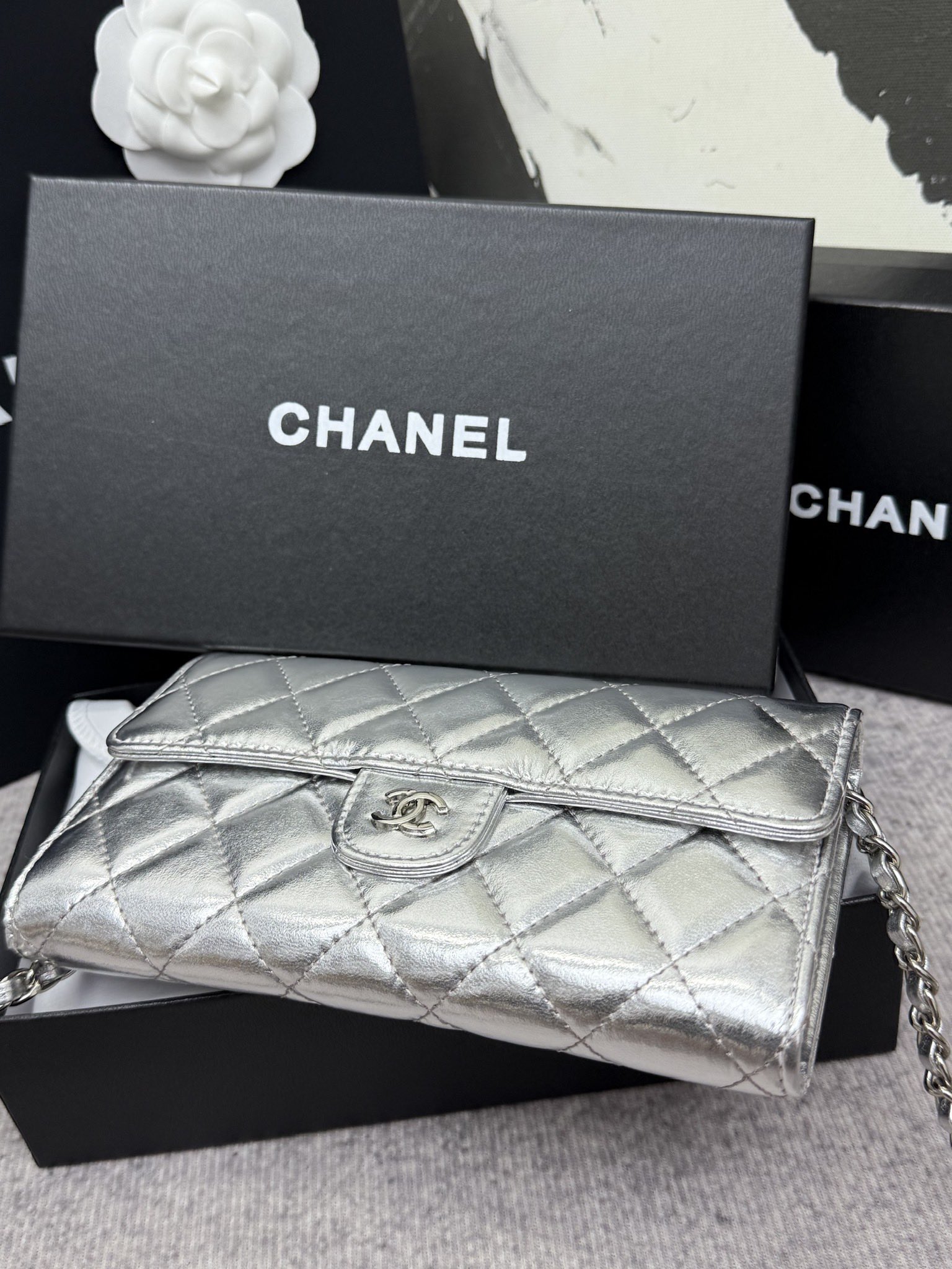 CHANEL 经典CF長款チェーンバッグ - スタイリッシュなデザインと大容量