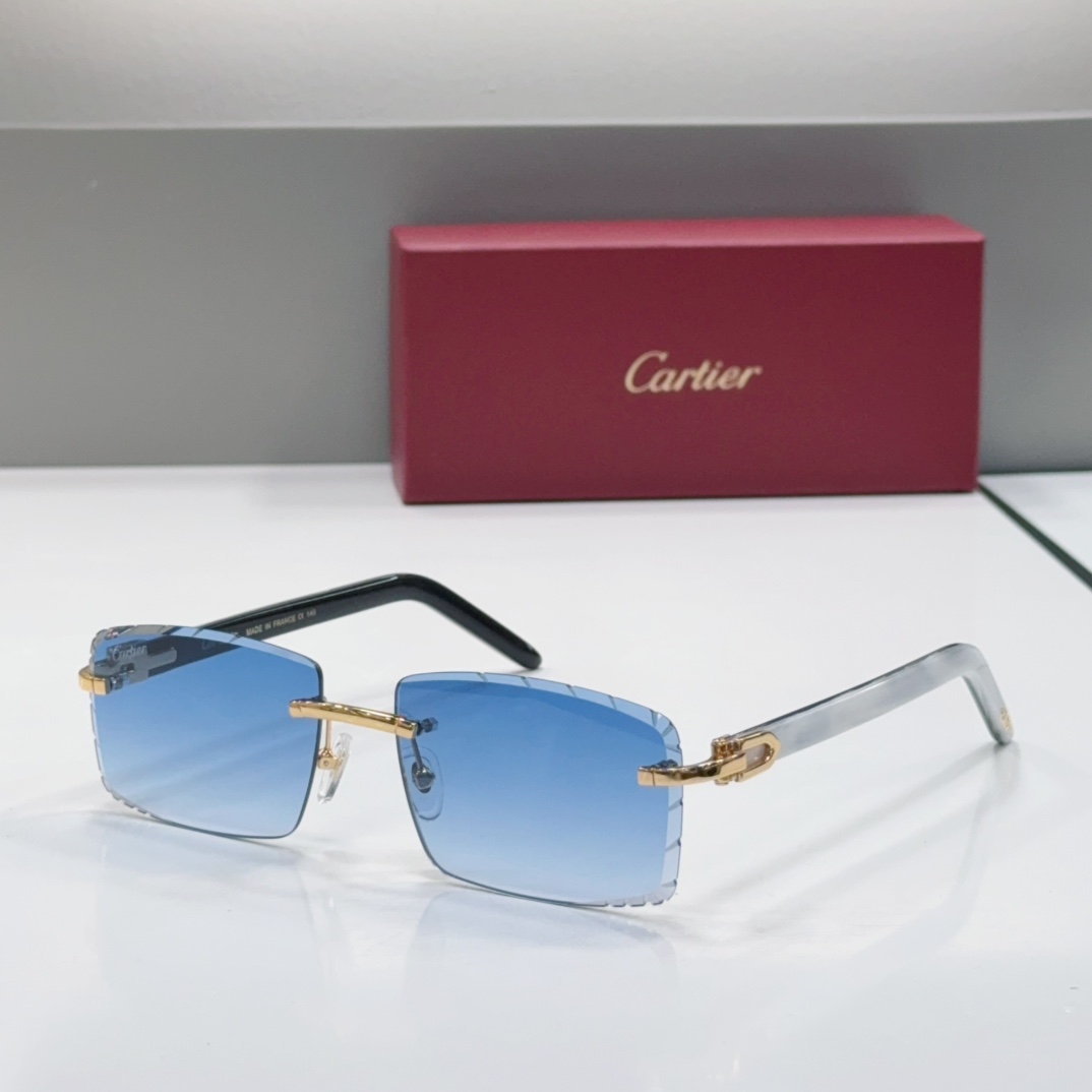Cartier Frameless Wooden Temple Glasses CT0243S