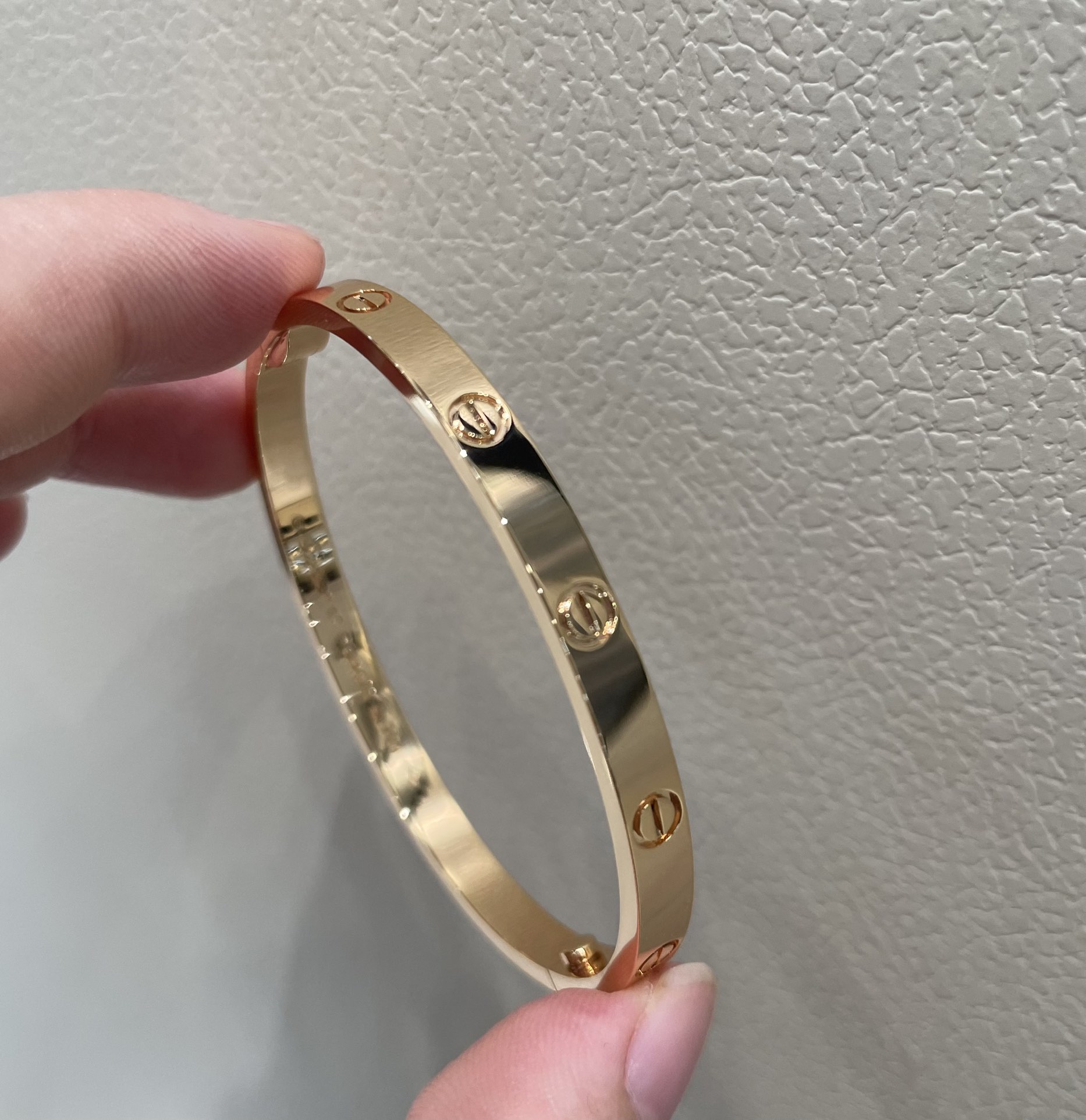 NO:669586,Cartie* medium version without diamonds, rose gold, fully CNC carved, perfect details, ready stock 16# 17#,,cartier,Cartier high-end jewelry19860909卡家Cartie*中版无钻 玫瑰金 全CNC精雕 细节完美 现货16# 17#,,cartier,卡迪亚高端饰品,Jewelry