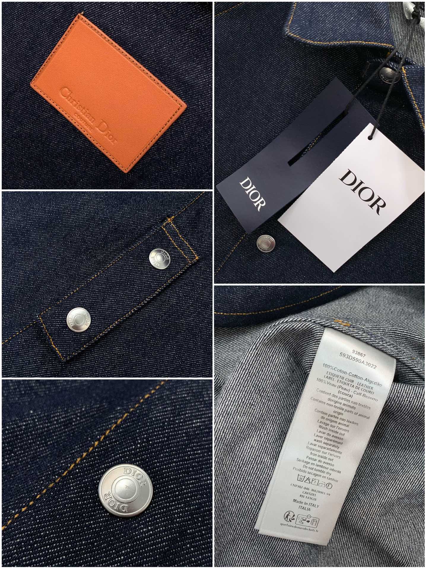 2025 Spring New Dior Diau Fashion Cowboy Suits with Imported Fabric - 图片 8