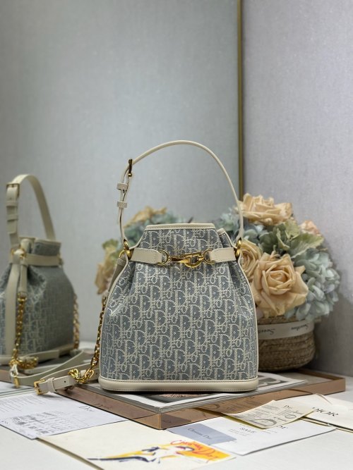 C'EST DIOR Oblique Handbag, Large Size, Coconut Blue D Fabric - Elegant & Classic 1 C'EST DIOR Oblique Handbag, Large Size, Coconut Blue D Fabric - Elegant & Classic