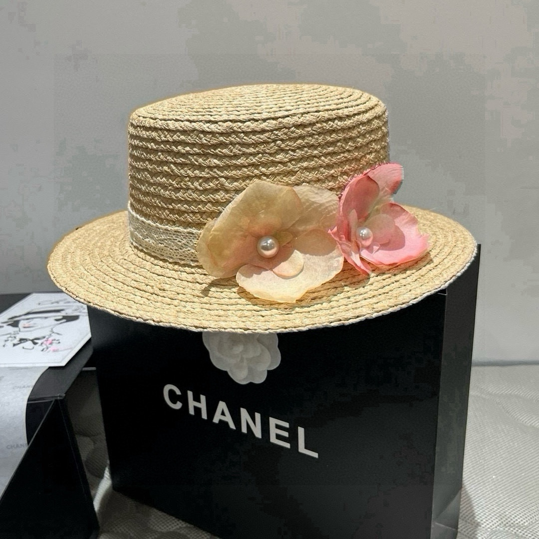 NO:356463,Chanel Chanel Rafia top hat, flower flat top hat, essential for dressing and travel, head circumference 57cm hat, straw hat, fisherman hat, baseball hat, hat, chanel, chanel, espadrilles, hatsChanel香奈儿拉菲草礼帽,花朵平顶礼帽,穿衣搭配旅游必备,头围57cm帽子草帽渔夫帽棒球帽,帽子,chanel,chanel,espadrilles,hats,hat