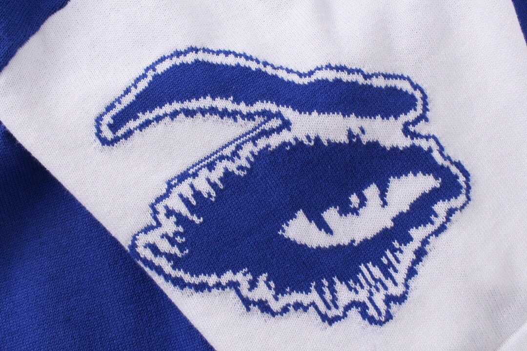 路易威登/Louis Vuitton 夏季新款 蓝白拼接复古字母针织圆领短袖 蓝色-Chinese UA Cheap High Quatity Brand Clothes Bags handbags Sneakers wholesale wholesaler seller from China Factory suppliers Fashion Clothing Shoes best Quality Beautiful Price 路易威登/Louis Vuitton 夏季新款 蓝白拼接复古字母针织圆领短袖 蓝色